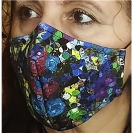 Mascarillas de neopreno reutilizable AJUSTABLE Azul 2