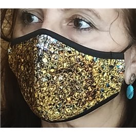 Mascarillas de neopreno reutilizable CLASSIC Dorada 2