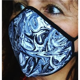 Mascarillas de neopreno reutilizable REVERSIBLE Etnica B&N 2