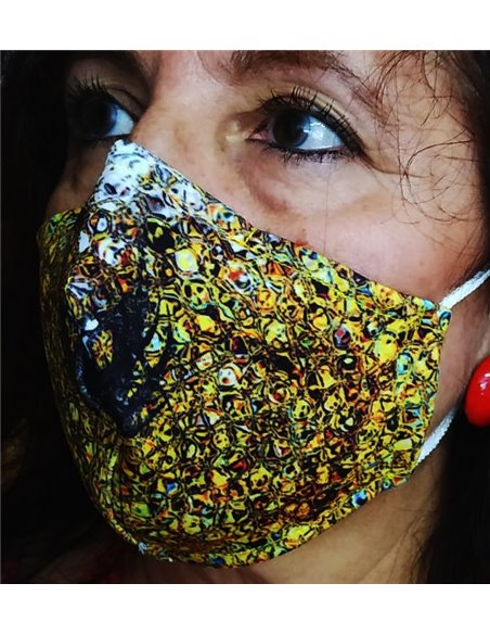 Mascarillas de neopreno reutilizable AJUSTABLE Dorada